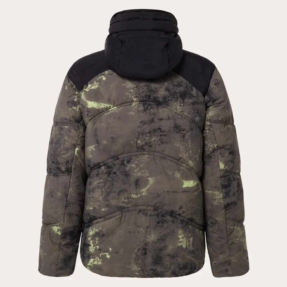 Men Size 2XL Oakley TC Ryykinn Ski & Snowboard Oxidation Print Green Jacket *NEW